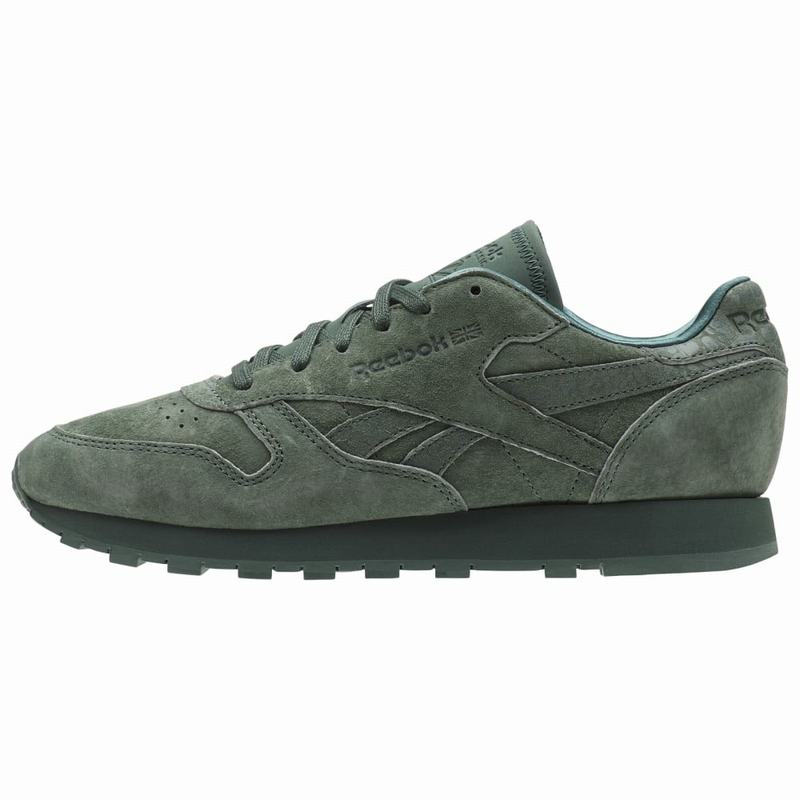 Reebok Classic Leather Tenisky Damske - Zelene ZX6195IN